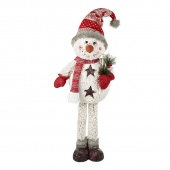 Heaven Sends Large Standing Snowman with Skis Christmas Decoration