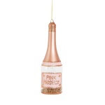 Sass and Belle Pink Prosecco Christmas Tree Bauble